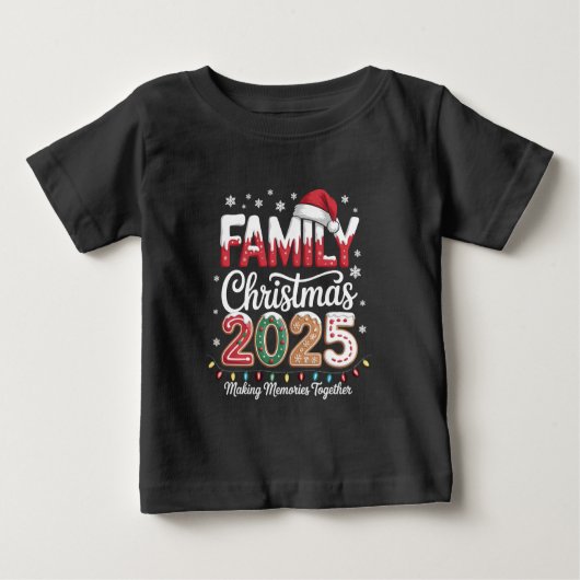 Christmas Family 2025 ベビーTシャツ (正面)
