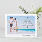 Christmas family beach vacation fun photo シーズンカード (スタンド正面)