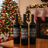 Christmas Family Cousin Reunion Matching  ワインラベル