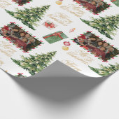 Christmas Family Frame Wrapping Paper ラッピングペーパー (角)