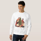 Christmas Family & Friends Cozy Holiday Sweatshirt スウェットシャツ (正面フル)