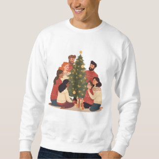 Christmas Family & Friends Cozy Holiday Sweatshirt スウェットシャツ