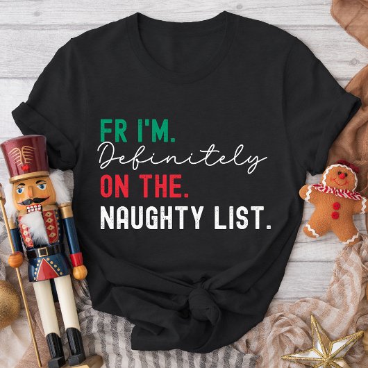 Christmas Family Matching Funny Naughty List Gen Z Tシャツ