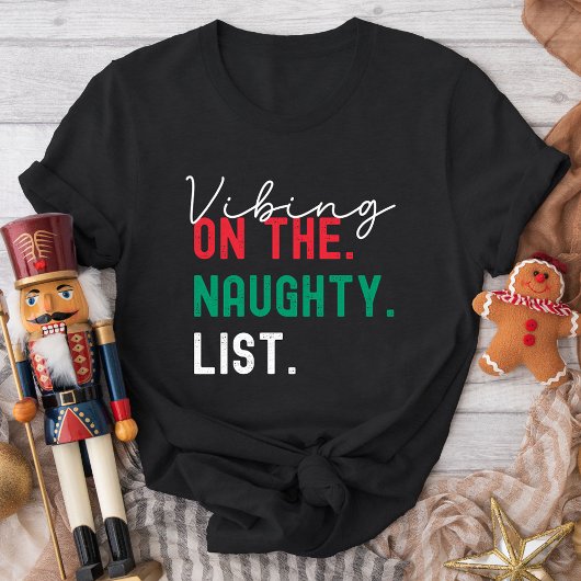 Christmas Family Matching Funny Naughty List Gen Z Tシャツ