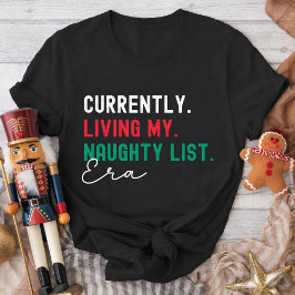 Christmas Family Matching Funny Naughty List Gen Z Tシャツ