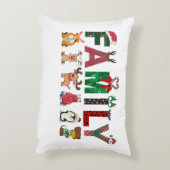 Christmas Family Matching Shirts | holiday family  アクセントクッション (裏面(縦))