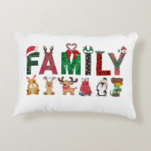Christmas Family Matching Shirts | holiday family  アクセントクッション (裏面)
