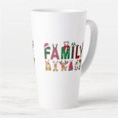 Christmas Family Matching Shirts | holiday family  カフェラテマグ (右アングル)