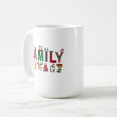 Christmas Family Matching Shirts | holiday family  コーヒーマグカップ (正面左)