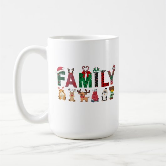 Christmas Family Matching Shirts | holiday family  コーヒーマグカップ (左)