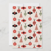 Christmas Family Photo Arch Red シーズンカード (裏面)