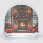 Christmas  Family Photo Fireplace Red Candles     (裏面)