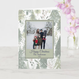 Christmas Family Photo Greeting Card カード