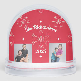 Christmas Family Photo Snow Globe