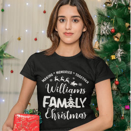Christmas Family Reunion with Name Tシャツ