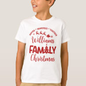 Christmas Family Reunion with Name Tシャツ (正面)