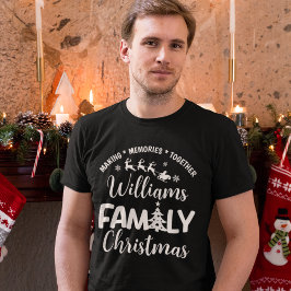 Christmas Family with Name Tシャツ
