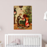 Christmas, famous painting by Felix Ehrlich ポスター<br><div class="desc">Christmas,  famous vintage painting by German artist,  Felix Ehrlich</div>