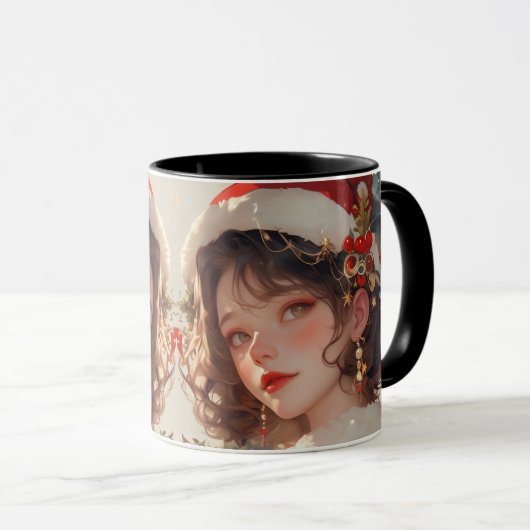 Christmas Fantasy : Holiday Romance Two-Tone Mug マグカップ (正面右)