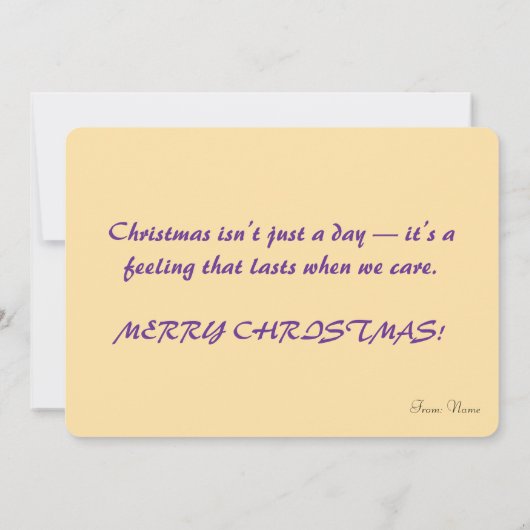 Christmas Farm Animals Gathering  シーズンカード (裏面)