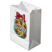Christmas Farts Gift Bag Festive Jar of Holiday  ミディアムペーパーバッグ (正面アングル)