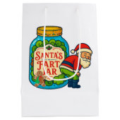 Christmas Farts Gift Bag Festive Jar of Holiday  ミディアムペーパーバッグ (裏面)