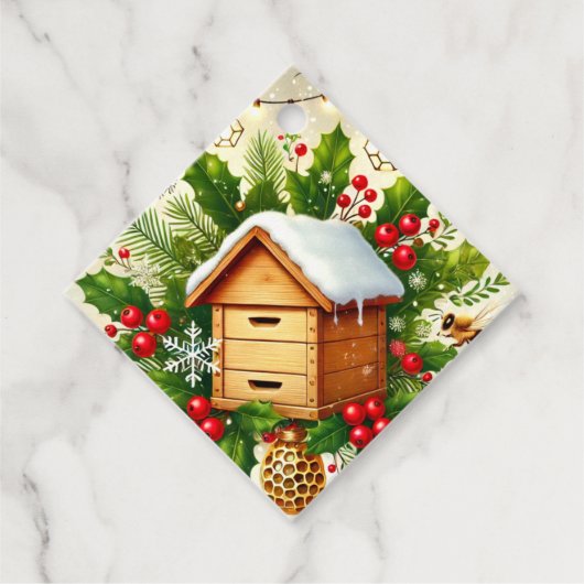 Christmas Favor Tag | Editable Text フェイバータグ (正面)