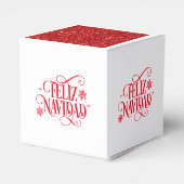 Christmas Feliz Navidad Favor Gift Box フェイバーボックス (裏面サイド)