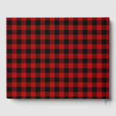 Christmas Fence Buffalo Plaid Baby Shower ゲストブック (裏面)