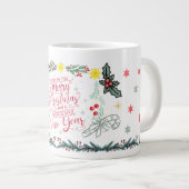 Christmas festival wishes mug ジャンボコーヒーマグカップ (正面右)