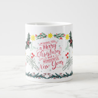 Christmas festival wishes mug ジャンボコーヒーマグカップ