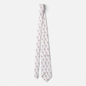 Christmas Festive Baby Goose With Santa Hat  ネクタイ (裏面)