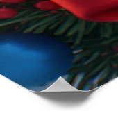 Christmas Festive Cartoon Santa Claus ポスター (角)