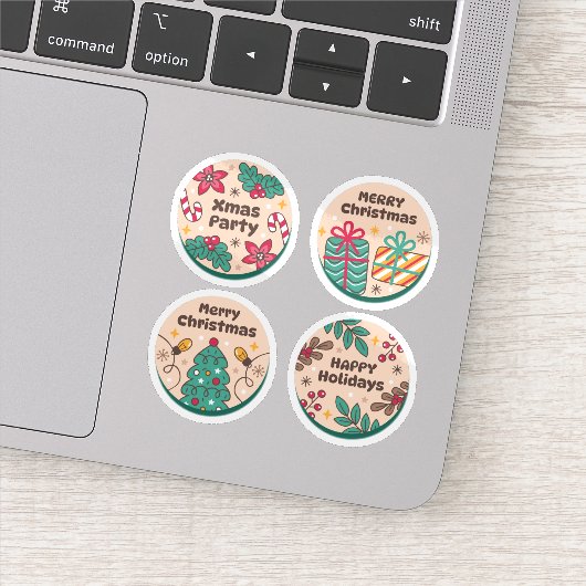 Christmas festive label collection シール (詳細)