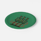 Christmas Fiesta Feliz Navidad 7インチパーティープレート ペーパープレート (アングル)