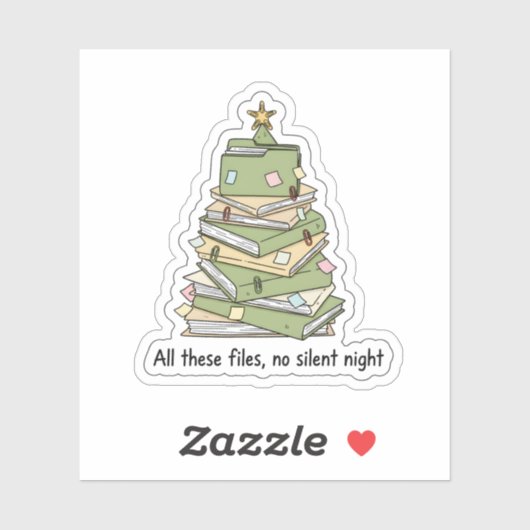 Christmas Files Tree Sticker シール (シート)