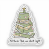 Christmas Files Tree Sticker シール (正面)