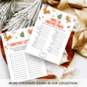 Christmas Finish the Christmas Phrase Game シーズンカード