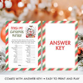 Christmas Finish the Christmas Phrase Game シーズンカード
