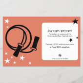 Christmas Fitness Gift Certificate Promotion チラシ (正面)