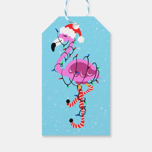 Christmas Flamingo ギフトタグ (裏面)