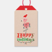 Christmas flamingo  ギフトタグ (正面)