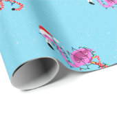 Christmas Flamingo ラッピングペーパー (ロールコーナー)