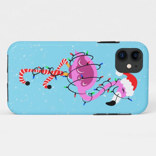 Christmas Flamingo Case-Mate iPhoneケース (裏面(横))