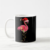 Christmas Flamingo In Martini Gl For Trocal Holida コーヒーマグカップ (左)