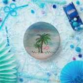 Christmas Flamingos Holiday party plates ペーパーボウル (パーティー)