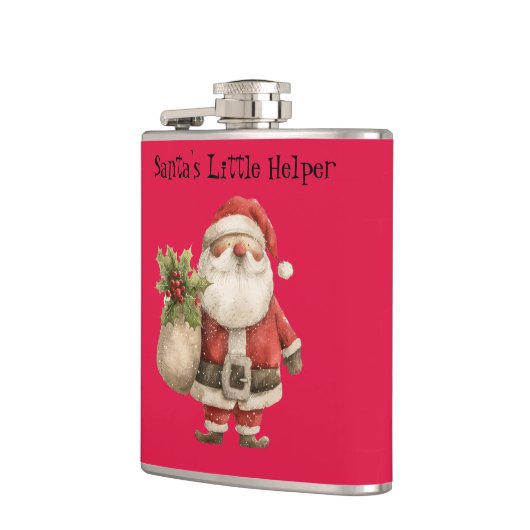 Christmas Flask - Santa's Little Helper  フラスク (左)