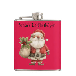 Christmas Flask - Santa's Little Helper  フラスク