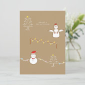 Christmas Flat Holiday Card シーズンカード (スタンド正面)