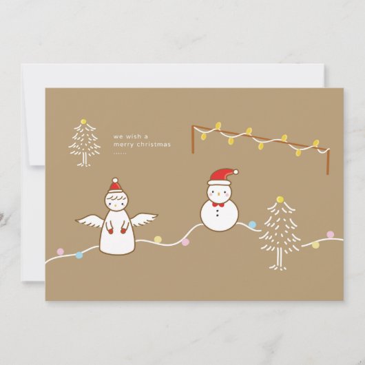 Christmas Flat Holiday Card シーズンカード (正面)